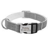 Dog Collar Personalized Custom Nylon Pet Dog Tag Collar Engraved Puppy Cat ID Tag Nameplate Collars For Small Medium Large Dogs