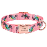 Dog Collar Personalized Custom Nylon Pet Dog Tag Collar Engraved Puppy Cat ID Tag Nameplate Collars For Small Medium Large Dogs