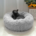 Long Plush Cat Bed House