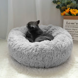 Long Plush Cat Bed House