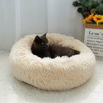 Long Plush Cat Bed House