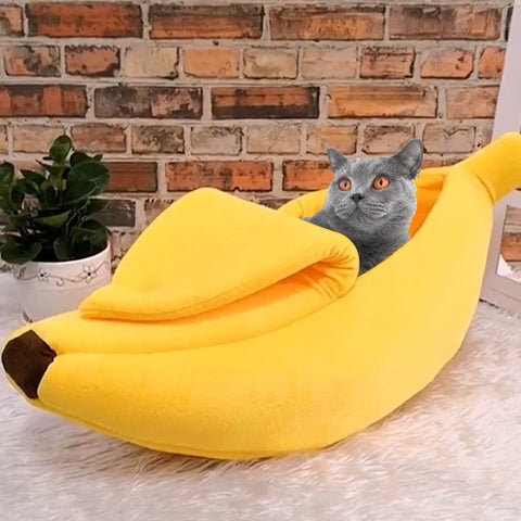 Cute Banana Cat Bed