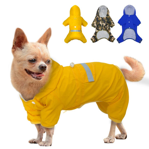 Camouflage Dog Raincoat Clothes