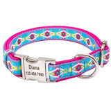 Personalized dog collar Printed Nylon