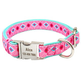 Personalized dog collar Printed Nylon