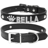 Bling rhinestone puppy collars personalized small dogs